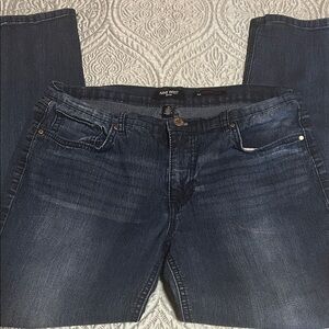 Nine West Men's Deep Indigo Relaxed Jeans